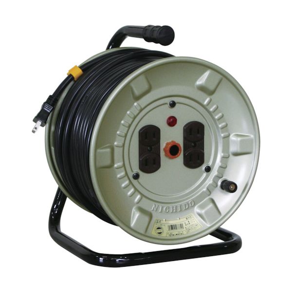 ＮＩＣＨＩＤＯ NNP-204F 電工ドラム アースなし 極太電線 20m NNP204F