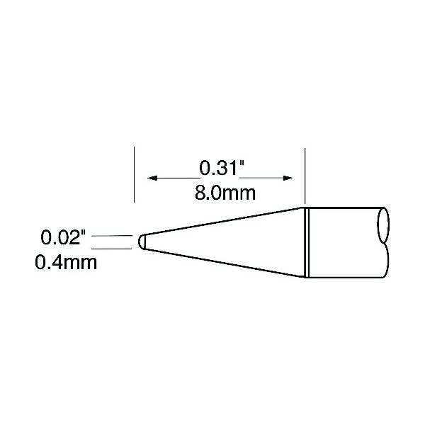 メトカル UFTC-6CNL04 Metcal MXシリーズ 微細 チップカートリッジ UFTC6CNL04