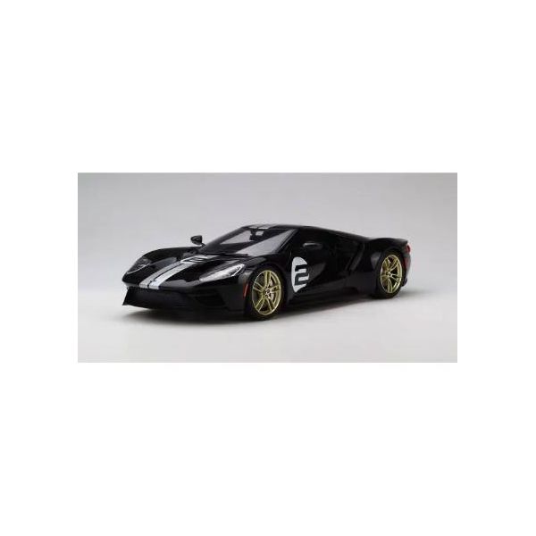(LINEクーポン有)京商 4548565328253 GTS001US GT SPIRIT 1／18 フォード GT ブラック／シルバーストライプ