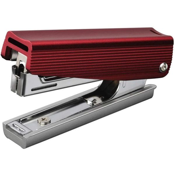 (LINEクーポン有)マックス MAX HD91801 ホッチキス フルメタル レッド HD－10X／AL RED