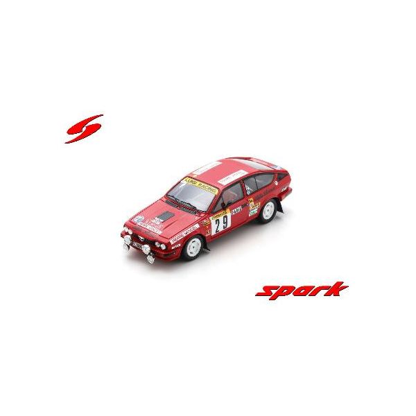 (LINEクーポン有)SPARK JAPAN 9580006993540 S9354 1／43 Alfa Romeo GTV6 No．29 15th Rally Monte Carlo 1983 Y． Loubert － T． Fond