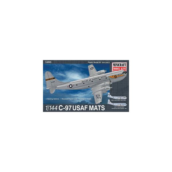 (LINEクーポン有)プラッツ 48051146957 MC14695 ミニクラフト 1／144ロッキードC－97アメリカ空軍MATS