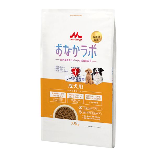 【予約受付中】【12月下旬以降入荷予定】森乳サンワールド 4978007005174 Supergold おなかラボ 成犬用 7．5kg