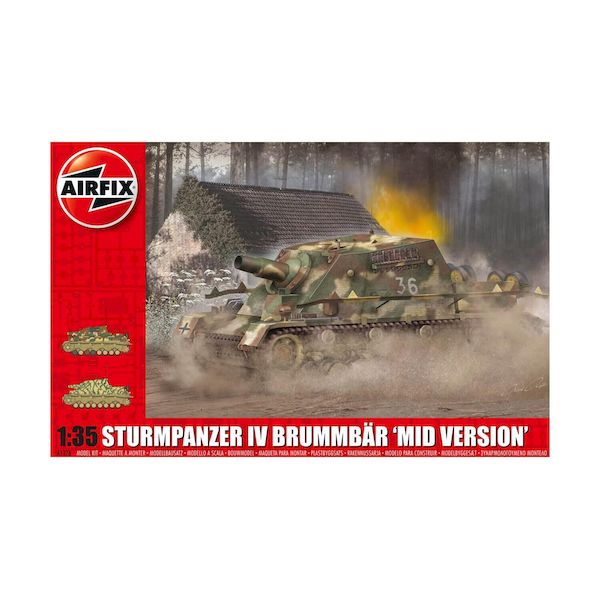 (LINEクーポン有)GSIクレオス 5055286704710 エアフィックス X1376 1／35 IV号突撃戦車 ブルムベア 中期型生産型