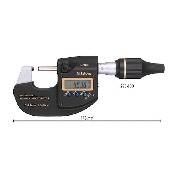 【即納在庫品】「直送」ミツトヨ Mitutoyo MDH-25MC 293-100-20 高精度デジマチックマイクロメータ MDH25MC29310020