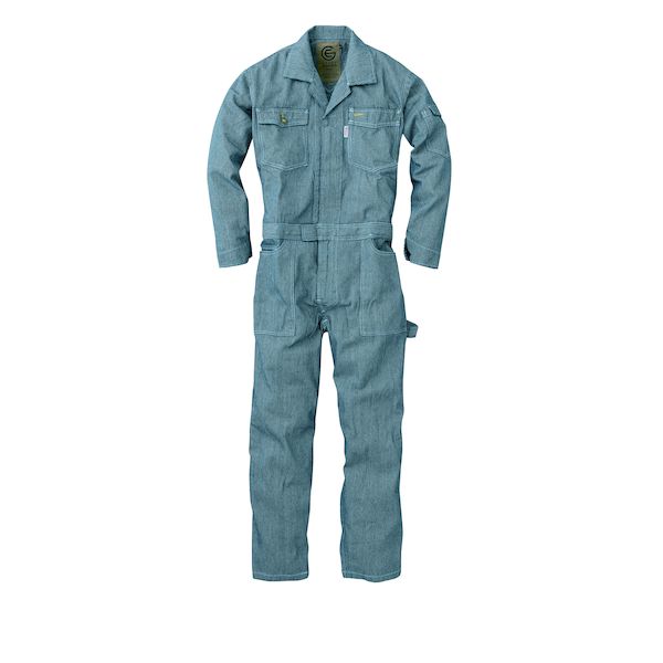 エスケープロダクト 4582239606476 GRACE ENGINEER’S 長袖ツナギ GE－105 C／19 ヒッコリー 9号サイズ LADIES