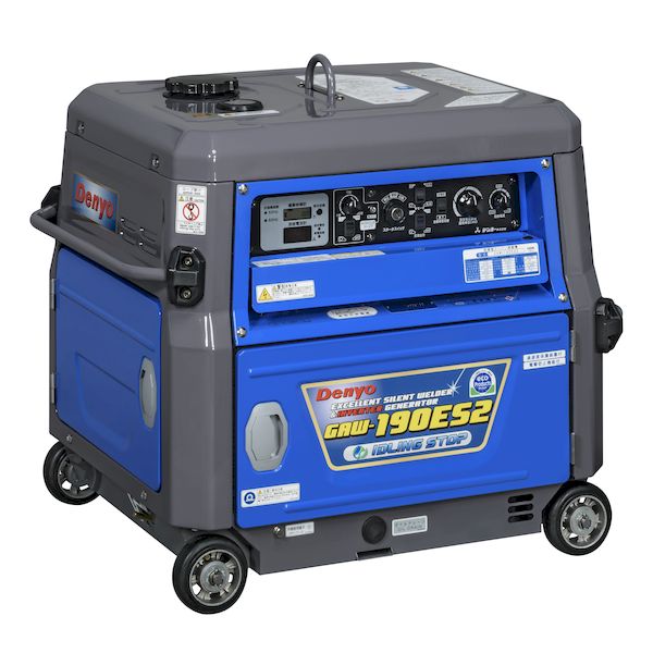 (LINEクーポン有)【個数：1個】デンヨー GAW-190ES2 直送 代引不可・他メーカー同梱不可 小型ガソリンエンジン溶接機 GAW190ES2
