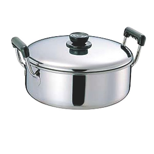 4538962426003 玉虎堂製作所 MA 18－0浅型ソースポット 26cm 4．8L