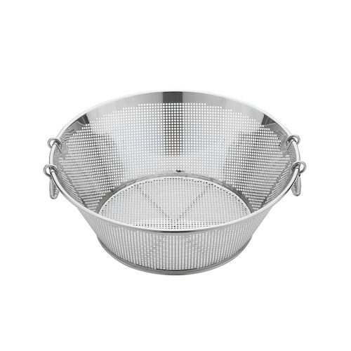 【1個入】4520785092473 三宝産業 UK18－8パンチング 揚げザル 平底 60cm 角穴