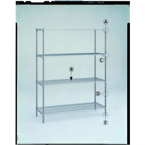4933315728115 エレクター エレクター柱PS2200 ポール ステンレスエレクターシェルフ ERECTA