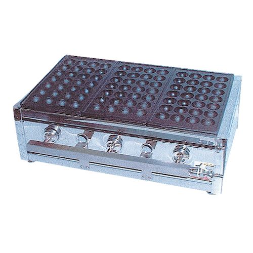 【1個入】067296 寺内製作所 たこ焼ガス台18穴4枚掛 LP ET－184