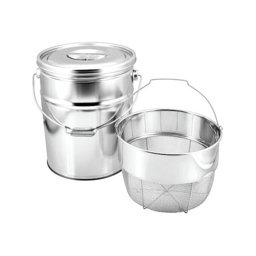 4934481203086 ミネックスメタル 18&minus;8バケットII 丸型 荒目 15L V&minus;1314C｜測定器・工具のイーデンキ
