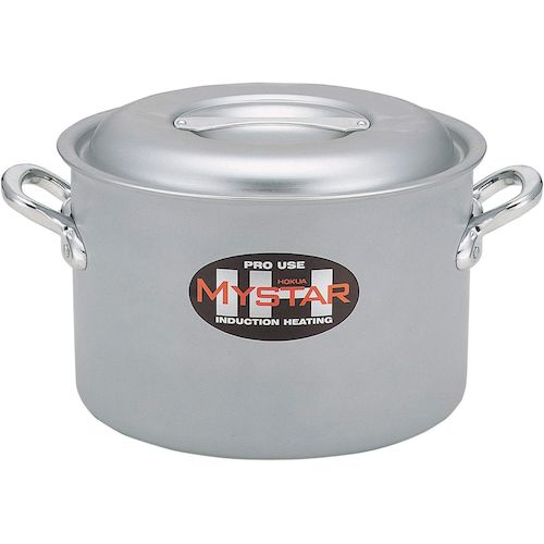 4977449626466 北陸アルミニウム プロマイスターIH 半寸胴鍋 36cm 23.0L|測定器・工具のイーデンキ