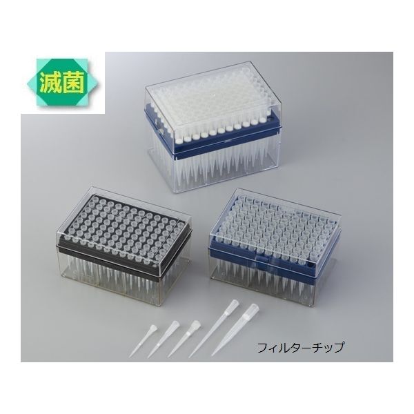2-4544-16 アイビスフィルターチップ 96本/ラック&times;10ラック 100～1000uL IN124-1KS1 2454416｜測定器・工具のイーデンキ