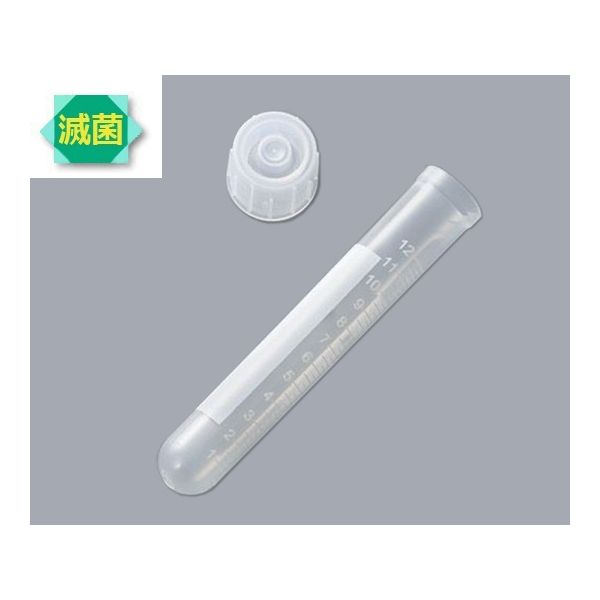 (LINEクーポン有)3-513-12 滅菌PPチューブ 目盛付 15ml　500本 25本×20 入り　34180015Z 351312
