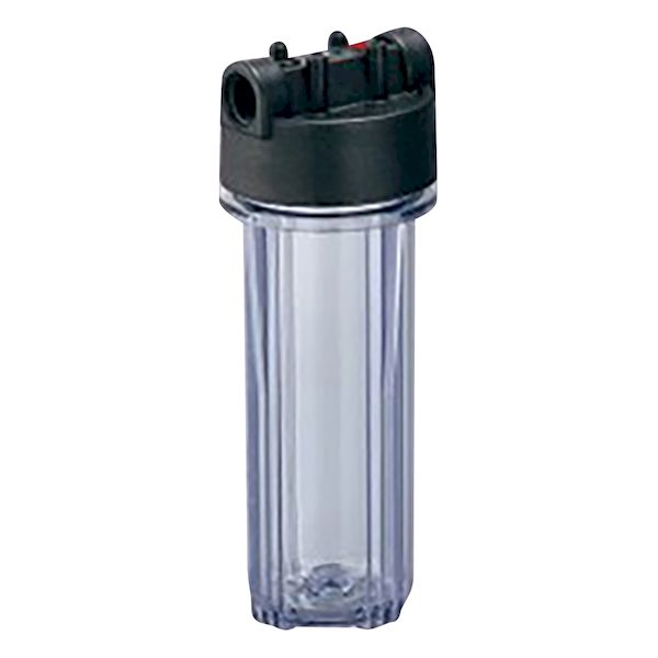 (LINEクーポン有)3-8937-01 フィルターハウジング　250mm 透明AS10”NPT3/4 3893701