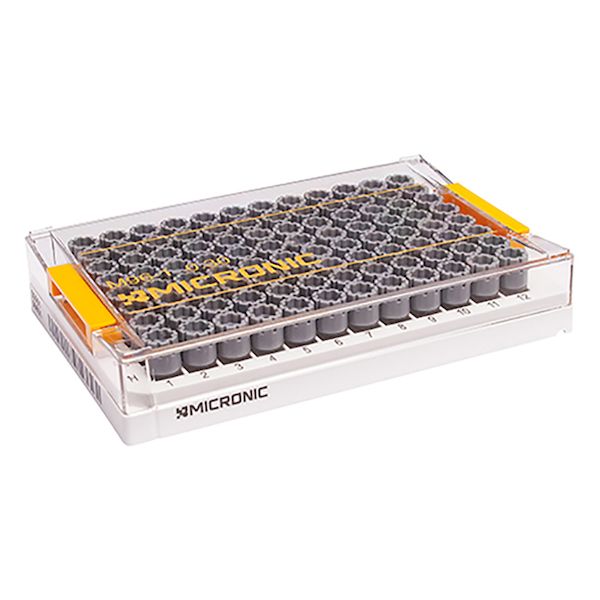 (LINEクーポン有)4-1087-21 96well format用ラック Micronic96-1 low cover 1箱 10ラック入 MP51200 4108721