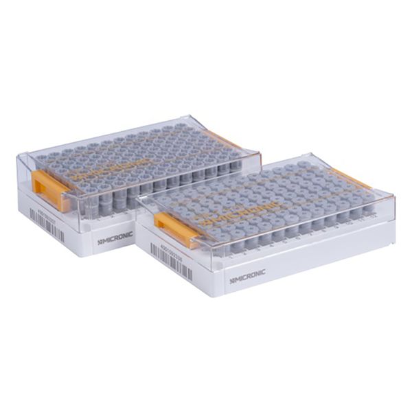 (LINEクーポン有)4-1087-22 96well format用ラック Micronic96-2 high cover 1箱 10ラック入 MP51205 4108722