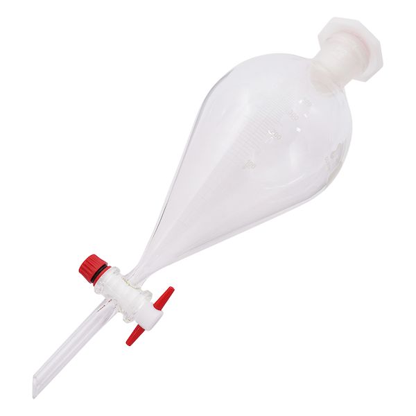 (LINEクーポン有)4-2066-04 目盛付分液ロート 丸型 500mL 04006158 4206604｜測定器・工具のイーデンキ