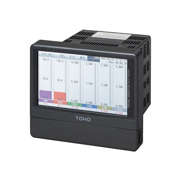 (LINEクーポン有)4-2450-01 6CHペーパレスレコーダ 6点入力式記録計 TRM-00J-Z 4245001|測定器・工具のイーデンキ