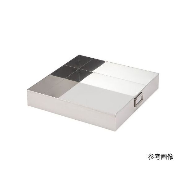 (LINEクーポン有)4-2998-02 ステンレス大型バット パタン取手付 550×550×100mm 4299802|測定器・工具のイーデンキ