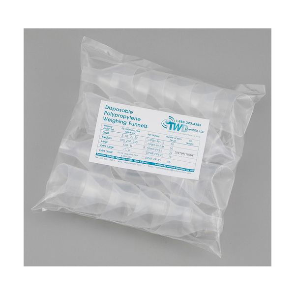 (LINEクーポン有)4-3786-09 プラスチック秤量皿ロート DPWF－PP3－L 20個入 4378609