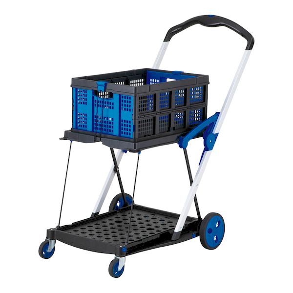 (LINEクーポン有)4-3857-01 折り畳み2段台車 AS−99G 4385701|測定器・工具のイーデンキ