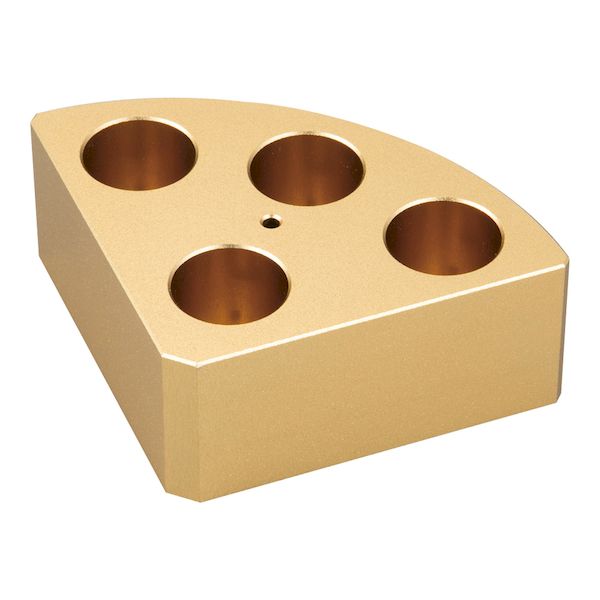 (LINEクーポン有)4-6492-08 ホットスターラー用アタッチメント クウォーターブロック Φ21．6×31．7mm 黄 18900049 4649208