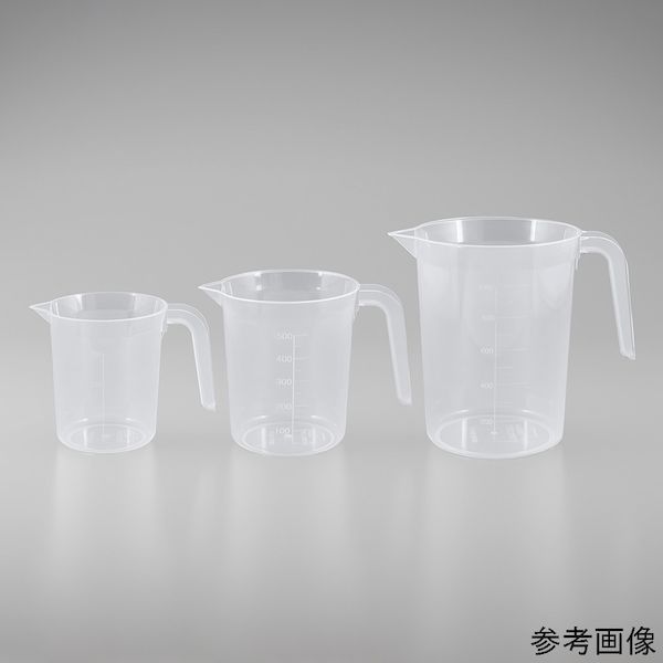 (LINEクーポン有)4-6540-53 ディスポPP手付きカップ 1000mLケース 100個入 4654053