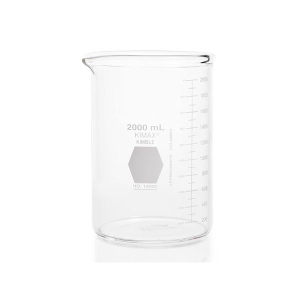 (LINEクーポン有)4-6619-05 極厚ビーカー KIMAX R 2，000mL Φ130×190mm 14005－2000 4661905