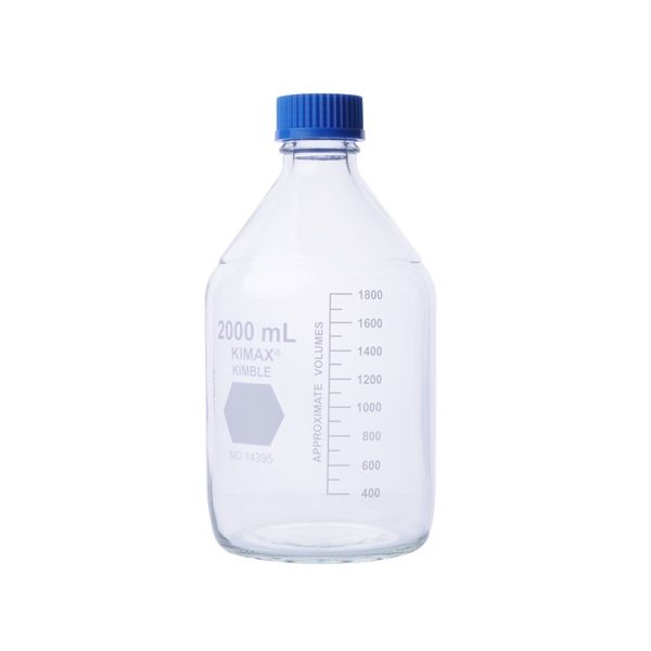 (LINEクーポン有)4-6624-05 ネジ口メディウム瓶 GL45 2，000mL 14395－2000 4662405
