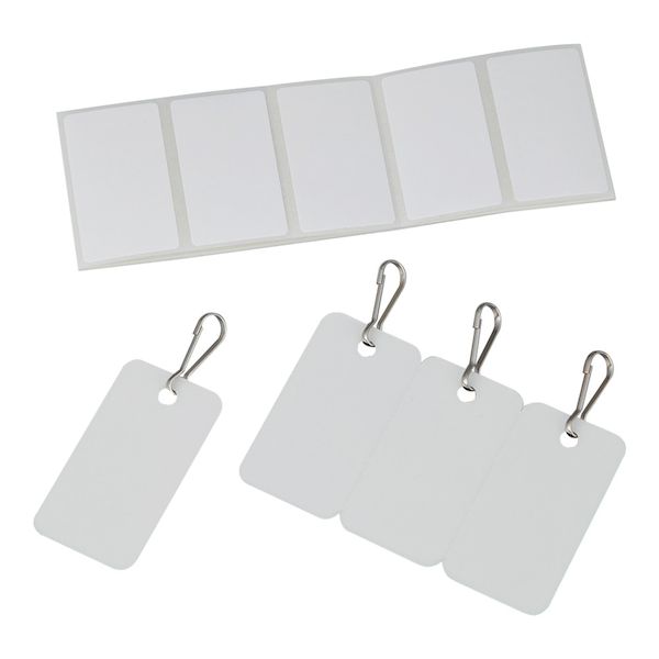 (LINEクーポン有)4-6703-01 超低温プラスチックタグ 54．1×29．9mm 白 12セット入 CID－02WH 4670301