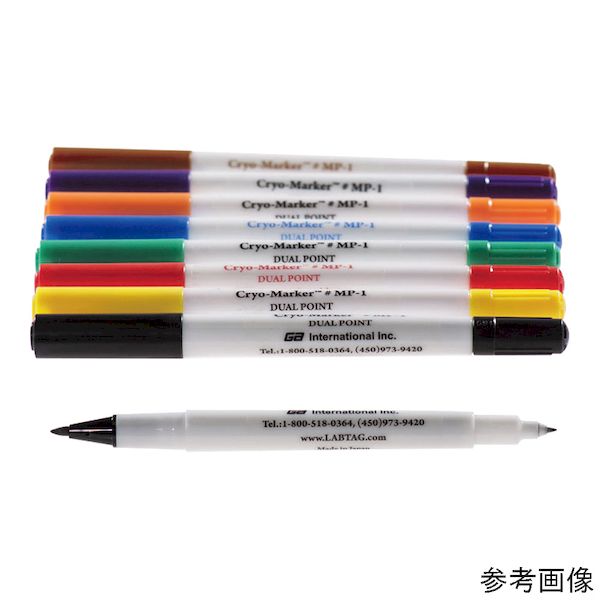 (LINEクーポン有)4-6705-09 超低温ツインマーカー Cryo－Marker Φ0．3／0．7mm 8色 アソート MP－1A 4670509