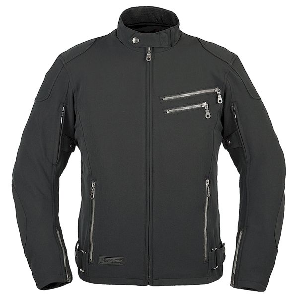 (LINEクーポン有)ラフアンドロード RR7250BK4 エアスルーソフトシェルストレッチライディングZIPジャケット BK-LL