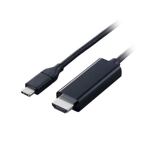 【個数：1個】CAC-CHDMI50BK2 直送 代引不可・他メーカー同梱不可 エレコム USB Type－C TM － HDMI R 変換ケーブル 5m ブラック CACCHDMI50BK2