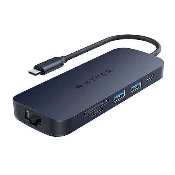 【個数:1個】HP-HD4004GL 直送 代引不可・他メーカー同梱不可 HYPER ハイパー HyperDrive Next 8 Port USB−C ハブ HPHD4004GL|測定器・工具のイーデンキ