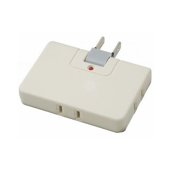 (LINEクーポン有)【個数：1個】Y02CK300WHX10 直送 代引不可・他メーカー同梱不可 10個セット YAZAWA 雷ガード付コーナータップ