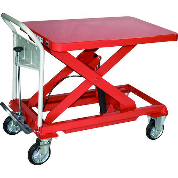 【個数：1個】ＴＲＵＳＣＯ HLFA-E500 直送 代引不可・他メーカー同梱不可 ハンドリフター 500kg 600X900 オレンジ HLFAE500