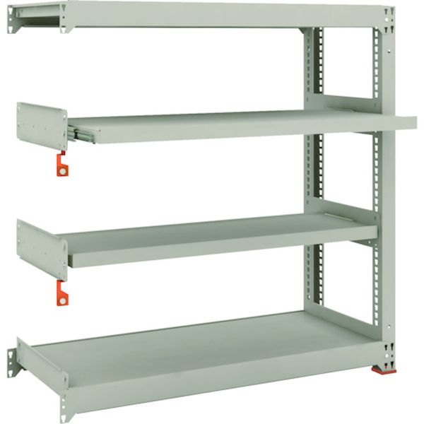 【個数：1個】ＴＲＵＳＣＯ M3-4452M2B 直送 代引不可・他メーカー同梱不可 スチールラック M3型中量棚 1200X471XH1200 4段うちスライド2段 連結 M34452M2B 43,641円
