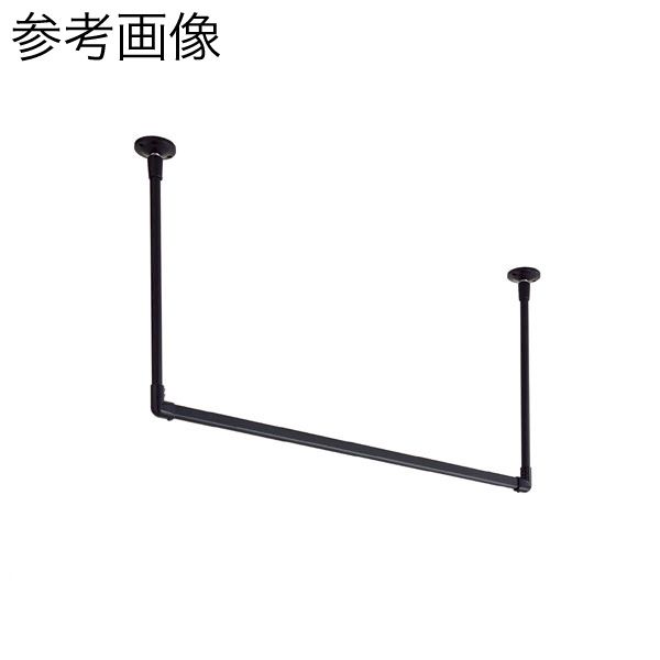 (LINEクーポン有)ＴＯＳＯ 30016995 ハンギングバー H－1 天井付Cタイプセット BK ブラック W1400×H150mm 室内物干し 天井付