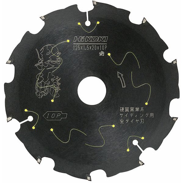 ＨｉＫＯＫＩ 0037-5609 硬質窯業系サイディング用 全ダイヤチップ黒鯱125×10P 00375609 10,122円