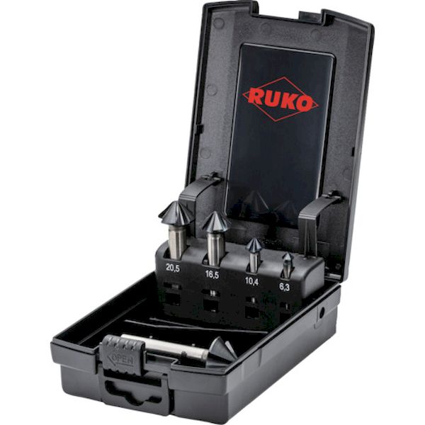 ＲＵＫＯ 102891PRO 不等分割4枚刃カウンターシンク 4S アルティメットカット 5本組セット ルナテックコーティング