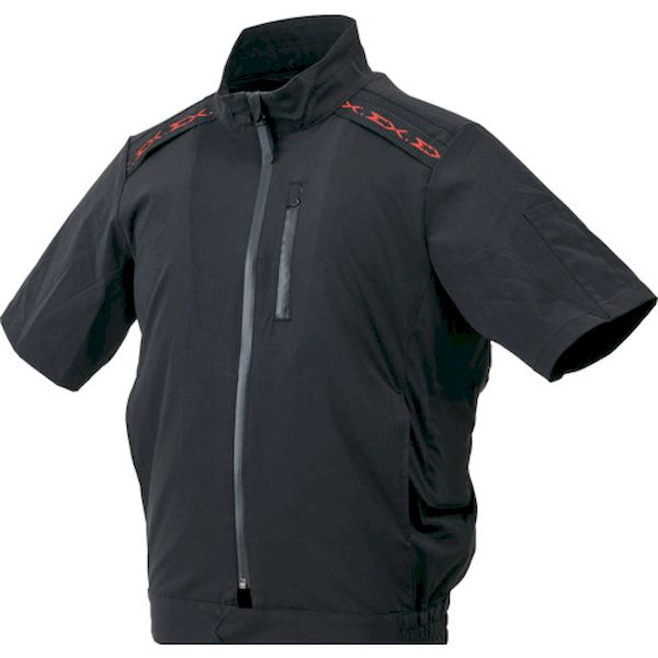 ハラダ 33700515 半袖ブルゾン空調ウェア EX．WORKERS ブラック 2L