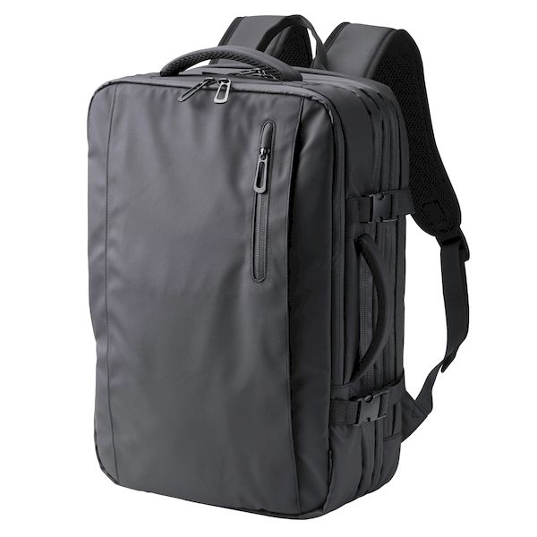 エレコム ELECOM BM-BPEX01BK リュック バックパック 大容量 収納拡張機能 33L A4 15.6インチノートPC 収納可 キャリーオン仕様 ブラック BMBPEX01BK|測定器・工具のイーデンキ