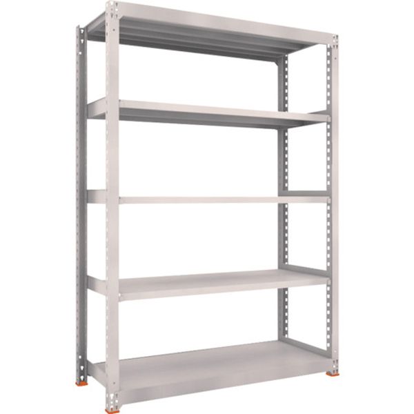ＴＲＵＳＣＯ M5-7565SFC NG スチールラック M5型中量棚 1500X571XH2100 5段 単体 免震樹脂ベース付 ネオグレー ネオグレー M57565SFCNG