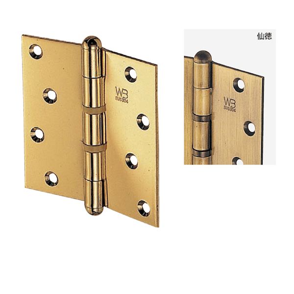 (LINEクーポン有)シロクマ BS-100/127×102×3.0 仙徳 ステンレスキャノン丁番 BS－100 127×102×3．0 仙徳 BS100127×102×3.0仙徳