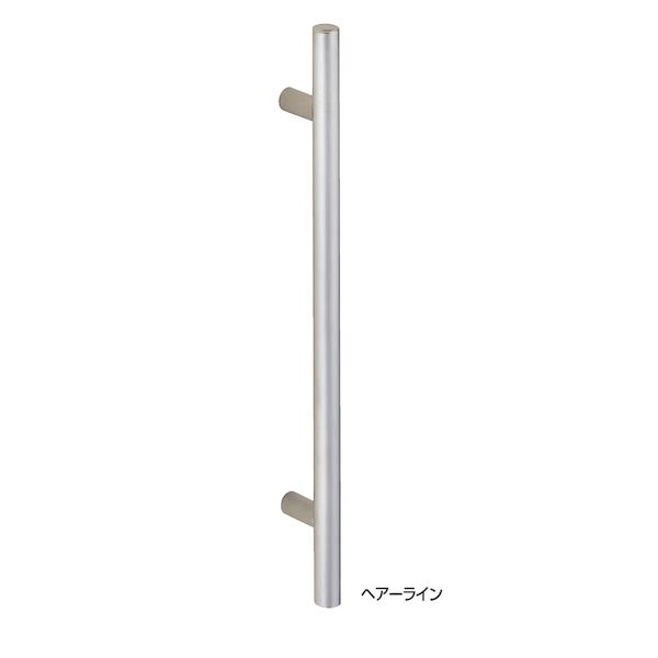 (LINEクーポン有)シロクマ NO.196/600MM ステンレスHL 丸型取手 No．196 600mm ステンレスHL 1組 2本 NO.196600MMステンレスHL｜測定器・工具のイーデンキ