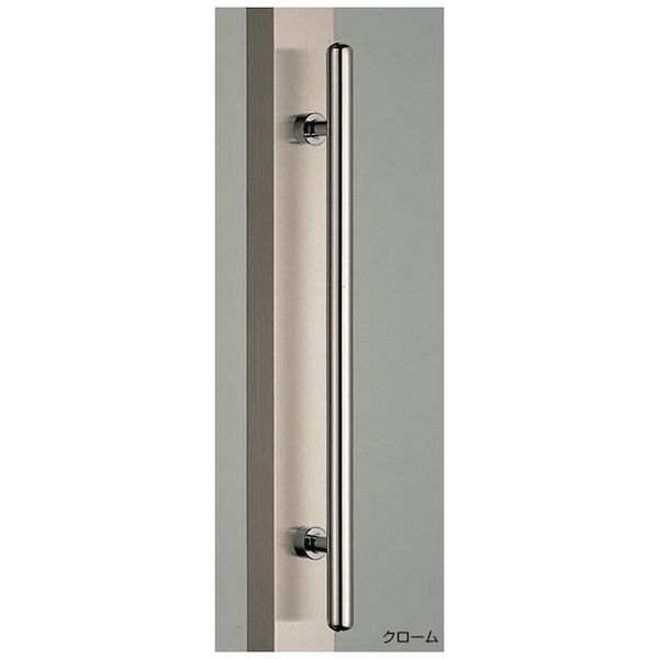(LINEクーポン有)シロクマ NO.302G/600MM クロｰム G型 カプセル取手 No．302G 600mm クローム 1組 2本 NO.302G600MMクロｰム｜測定器・工具のイーデンキ