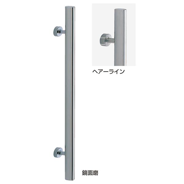 (LINEクーポン有)シロクマ NO.49/600MM ヘアーライン ステンレス楕円取手 No.49 600mm ヘアーライン 1組 2本 NO.49600MMヘアーライン|測定器・工具のイーデンキ