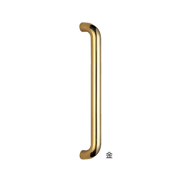 (LINEクーポン有)シロクマ NO.66/800MM 金 丸棒取手 No．66 800mm 金 1組 2本 NO.66800MM金